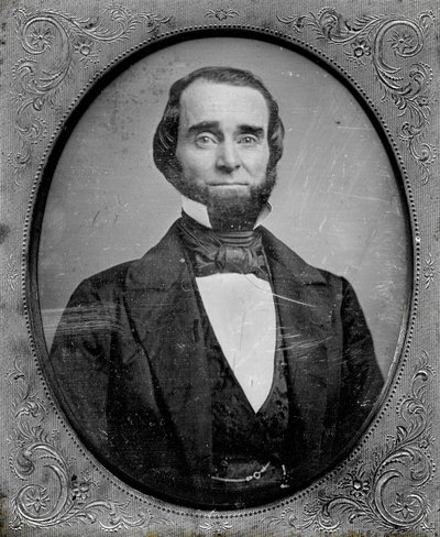 Portret van Dr. Thomas Reyburn van Olive Street tussen Fourth en Fifth Streets in St. Louis. Reyburn